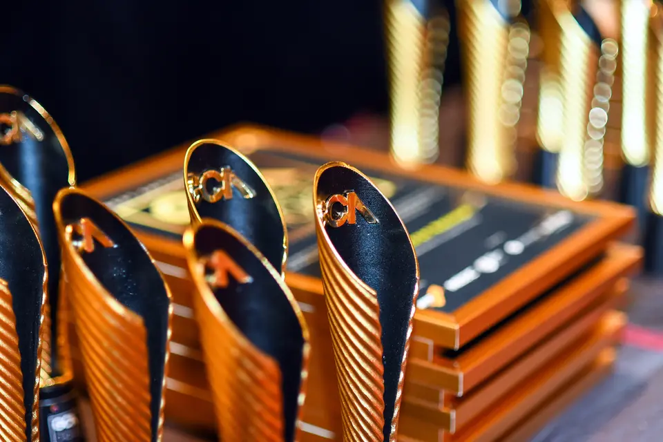 Trophies and certificates at the first gala