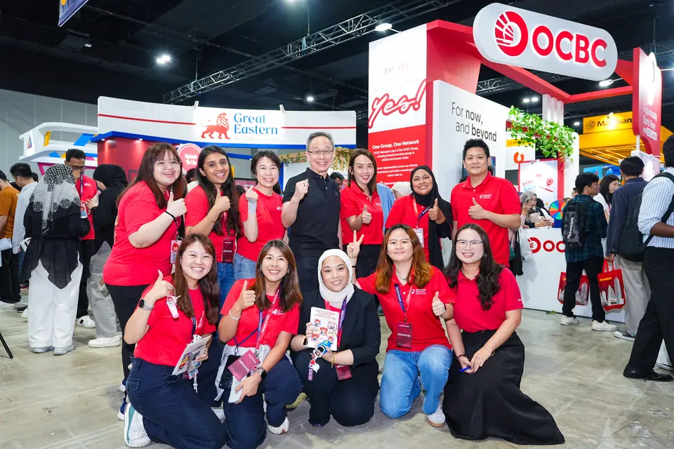 Employers at their booth, 2026
